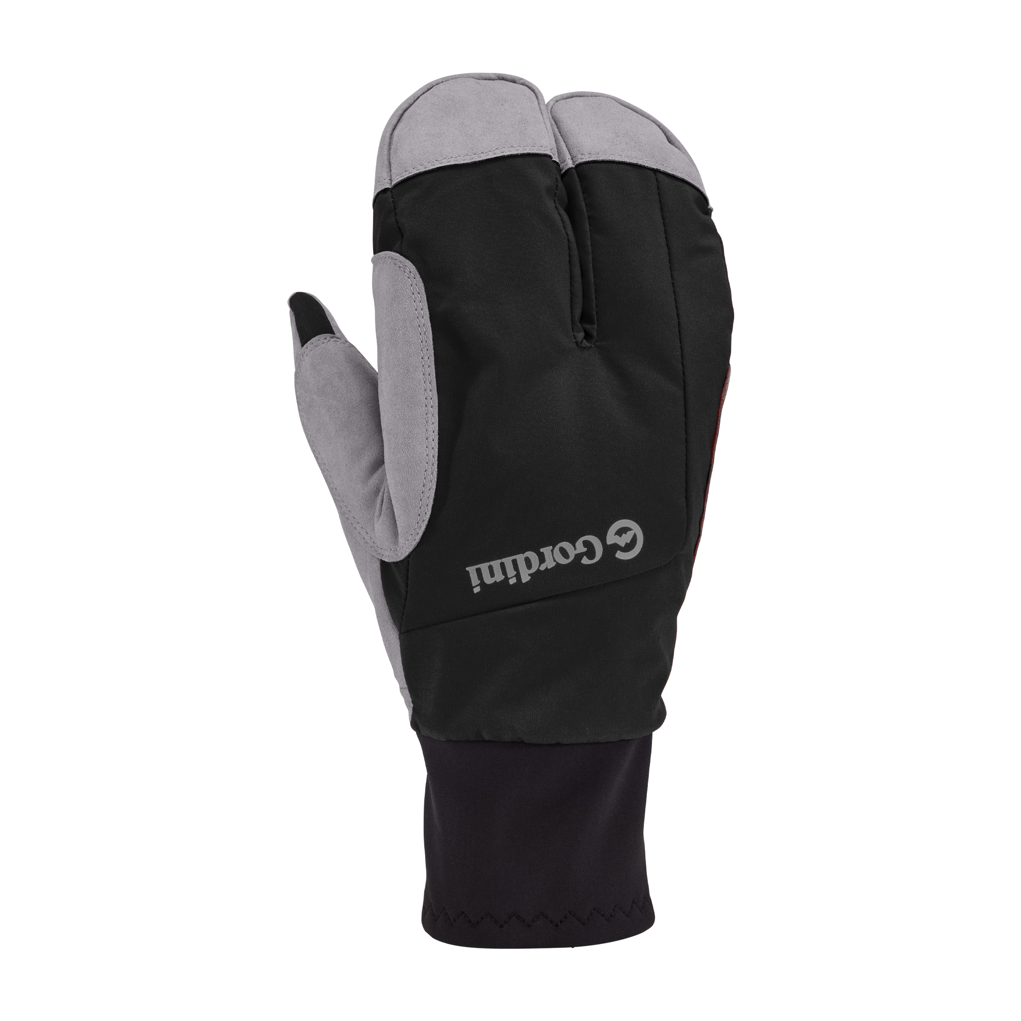 XC SPLIT Herren-Skihandschuhe - BLACK/ GREY STITCH